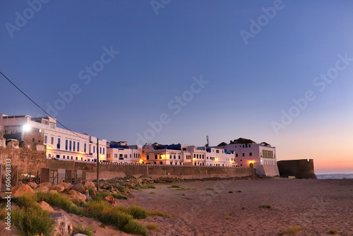 sunset in the moroccan village of Asilah