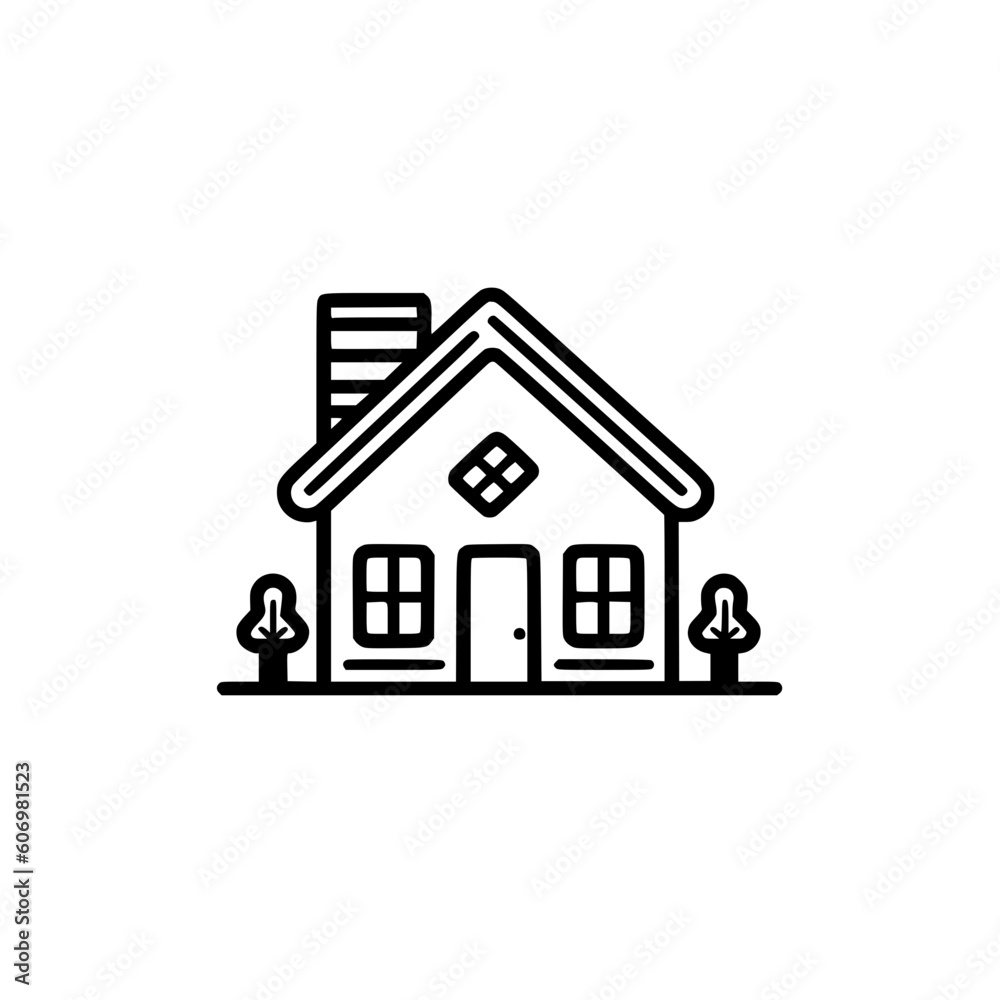 House vector illustration isolated on transparent background