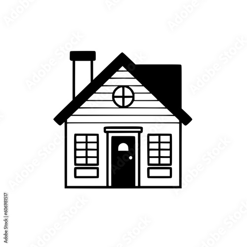 House vector illustration isolated on transparent background © arte ador