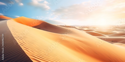 AI Generated. AI Generative. Sand dune beautiful landscae outdoor nature adventure. Graphic Art