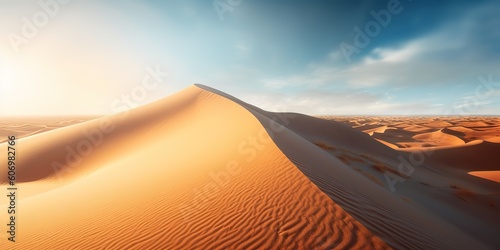 AI Generated. AI Generative. Sand dune beautiful landscae outdoor nature adventure. Graphic Art