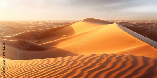 AI Generated. AI Generative. Sand dune beautiful landscae outdoor nature adventure. Graphic Art