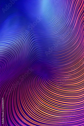 abstract halftone background pattern line swirls in blue  pink  orange  purple  made with generative ai