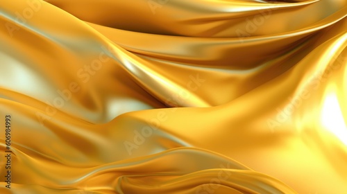 Gold abstract background 3D illustrations © EnelEva