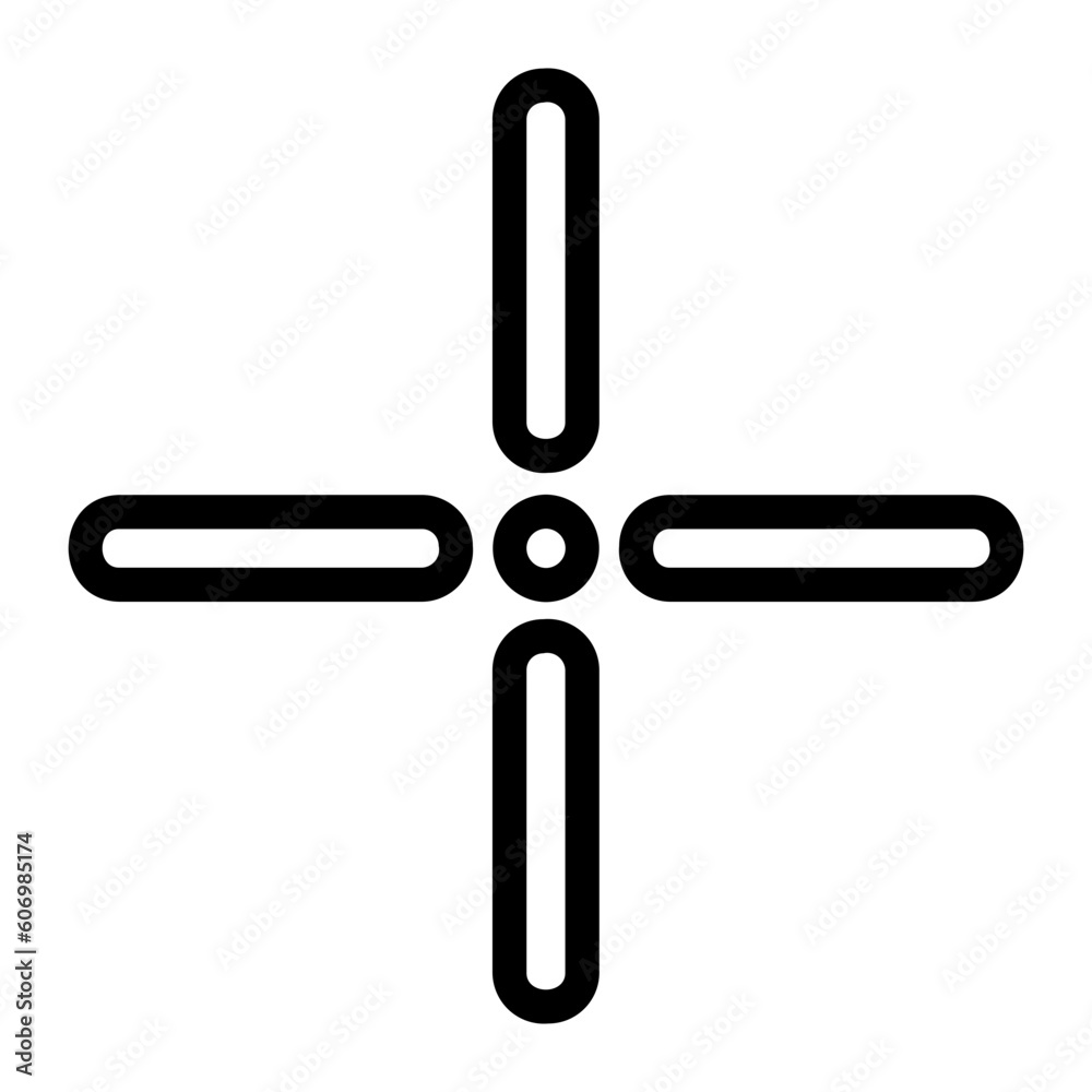 Obraz premium crosshair icon 