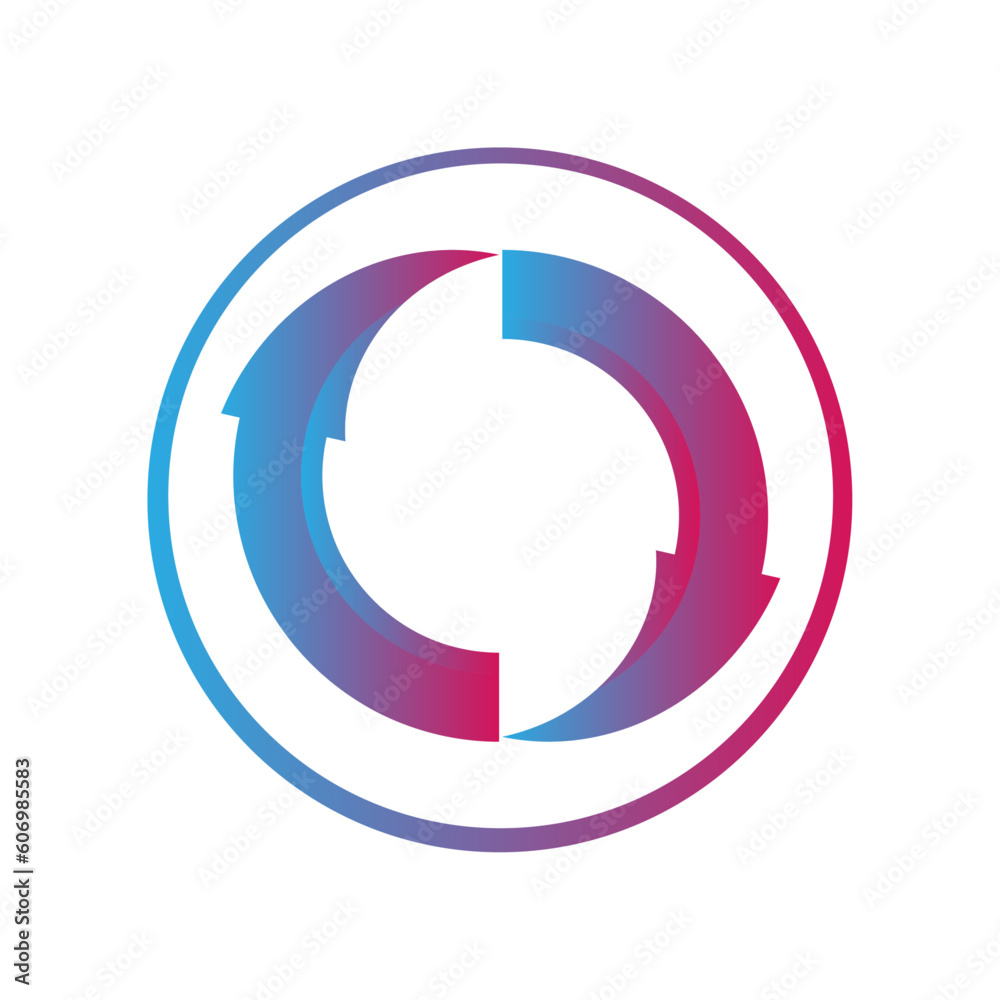 reload flat icon shape symbol round arrow shape flat icon
