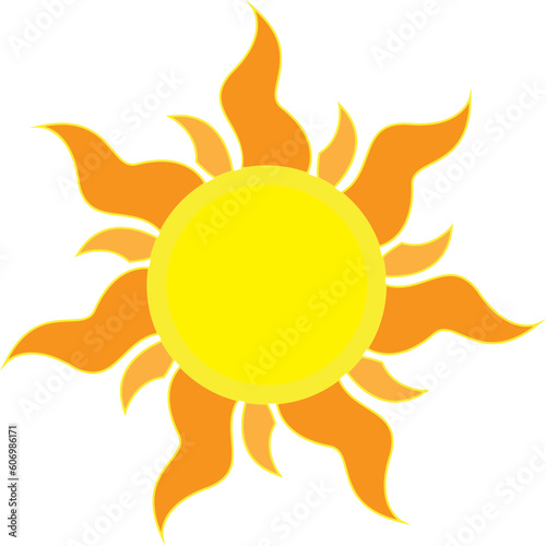 Sun summer layered file sun svg vector cut file cricut silhouette design for t-shirts car decor books sticker etc