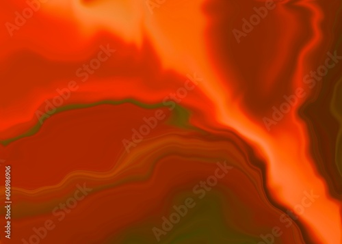 Orange liquid background and motion blurred effect,Abstract background. 