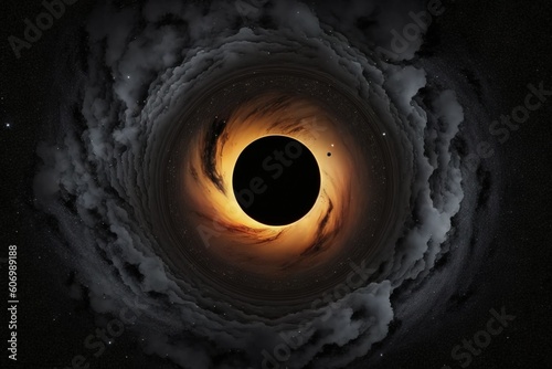 Circular black hole in the outer space