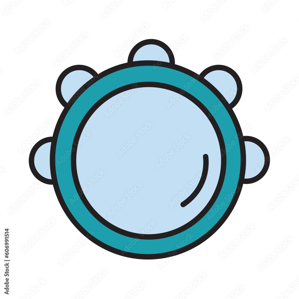 Filled Line TAMBOURINE design vector icon design vector line icon svg Filled Line TAMBOURINE design vector icon design vector line icon svg