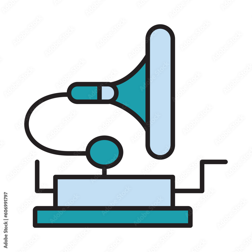 Filled Line GRAMMOPHONE design vector icon design vector line icon svg Filled Line GRAMMOPHONE design vector icon design vector line icon svg