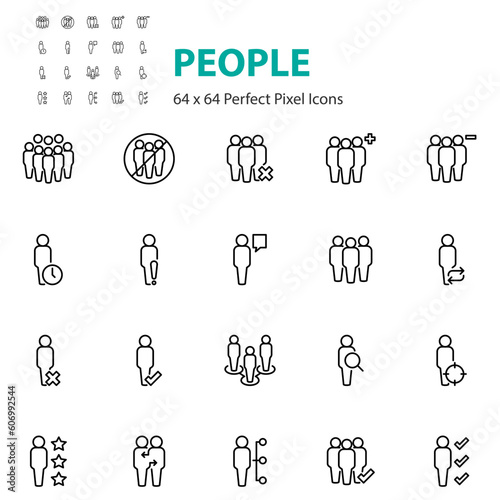 set of people icons, person, avatar