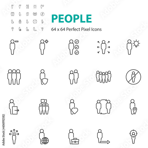 set of people icons, person, avatar