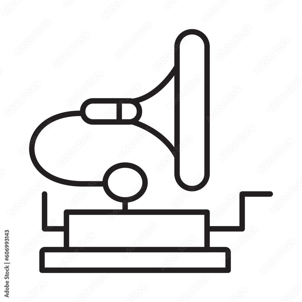 GRAMMOPHONE design vector icon design vector line icon svg GRAMMOPHONE design vector icon design vector line icon svg