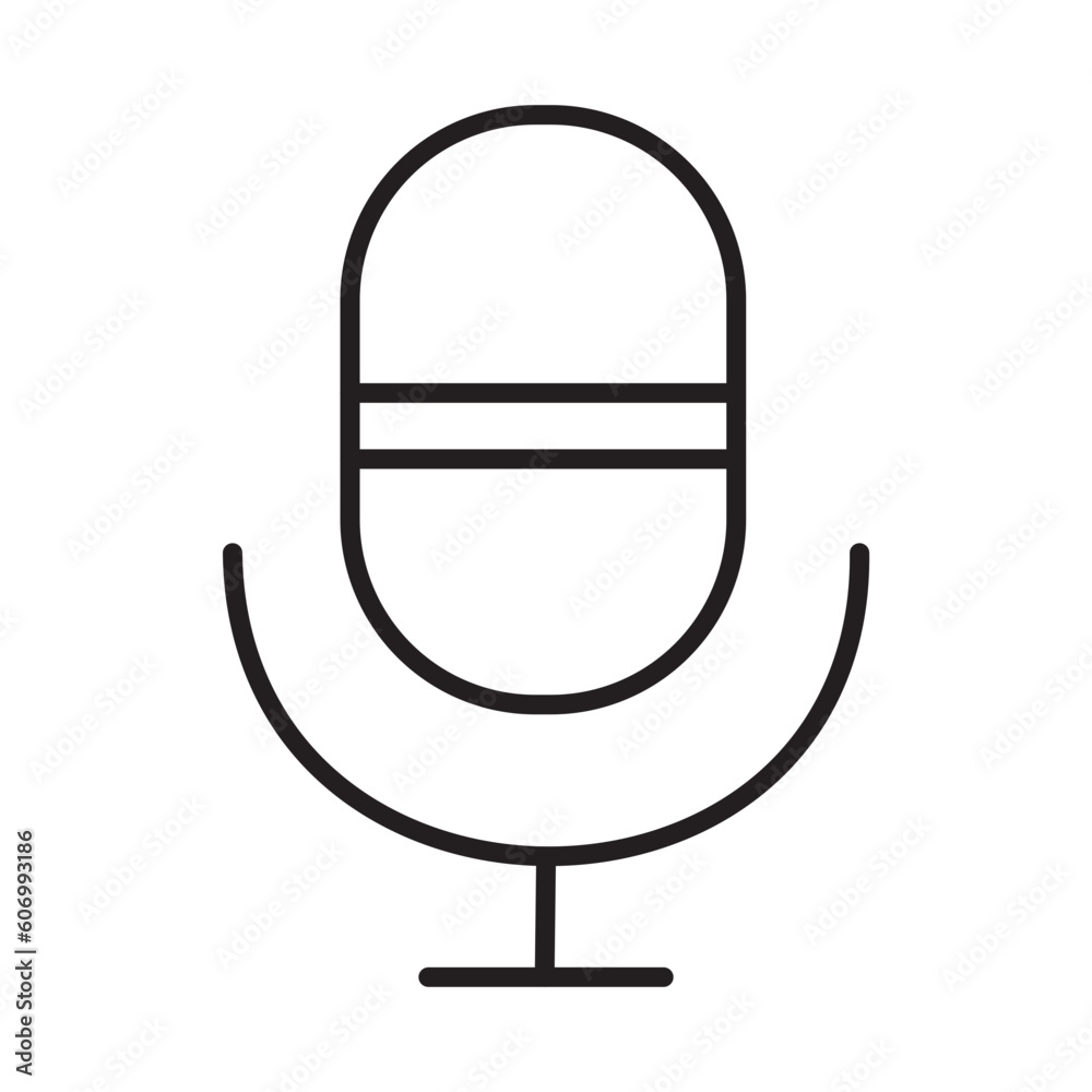 MICROPHONE design vector icon design vector line icon svg MICROPHONE design vector icon design vector line icon svg