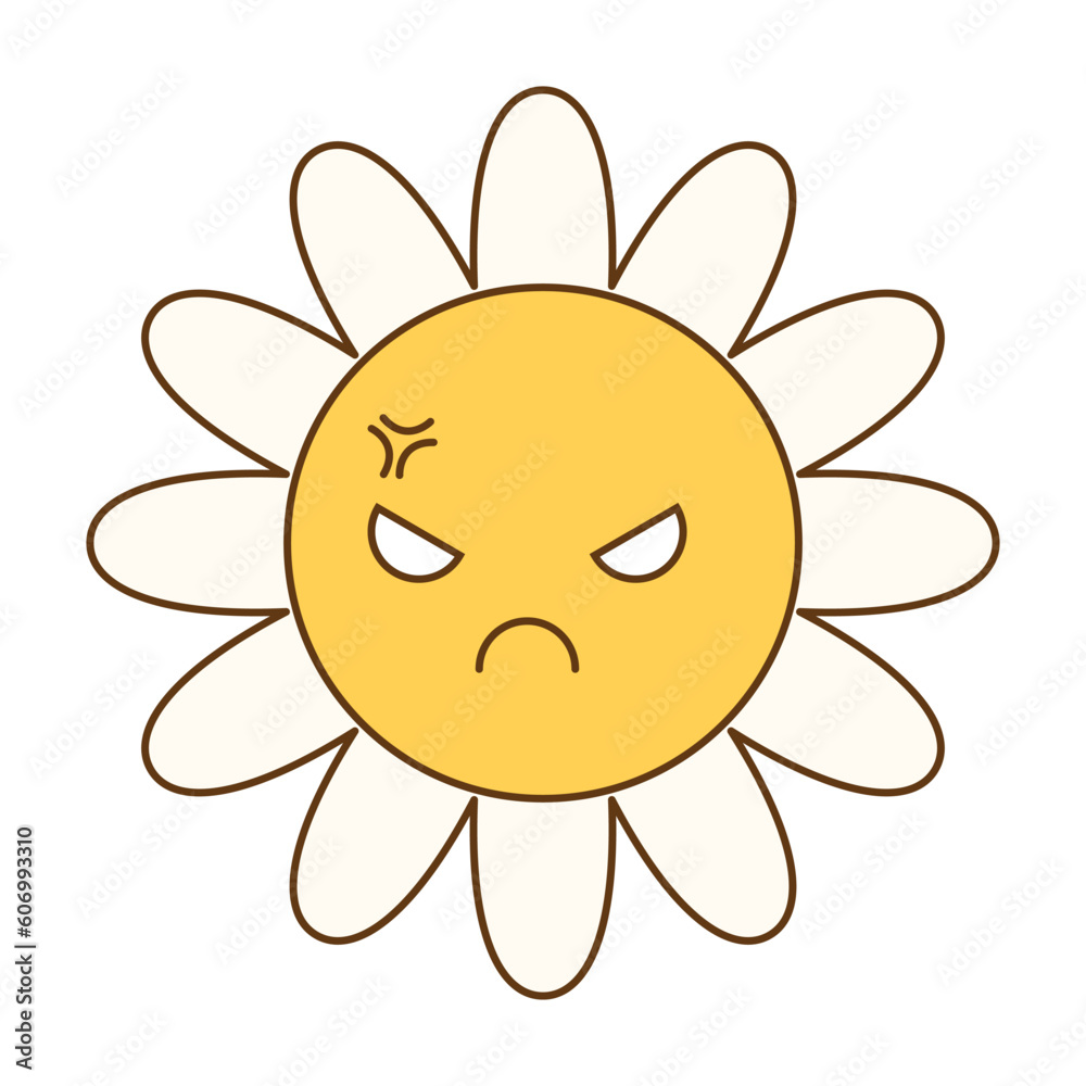 Cute retro Groovy Flower Cute retro Groovy Flower
