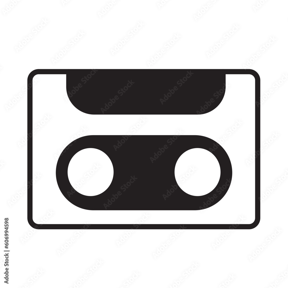 Solid Line CASSETTE design vector icon design vector line icon svg Solid Line CASSETTE design vector icon design vector line icon svg