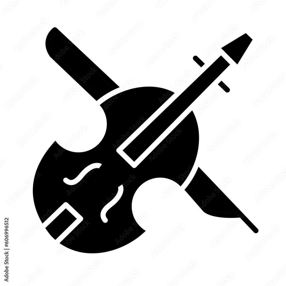 Solid VIOLIN design vector icon design vector line icon svg Solid VIOLIN design vector icon design vector line icon svg