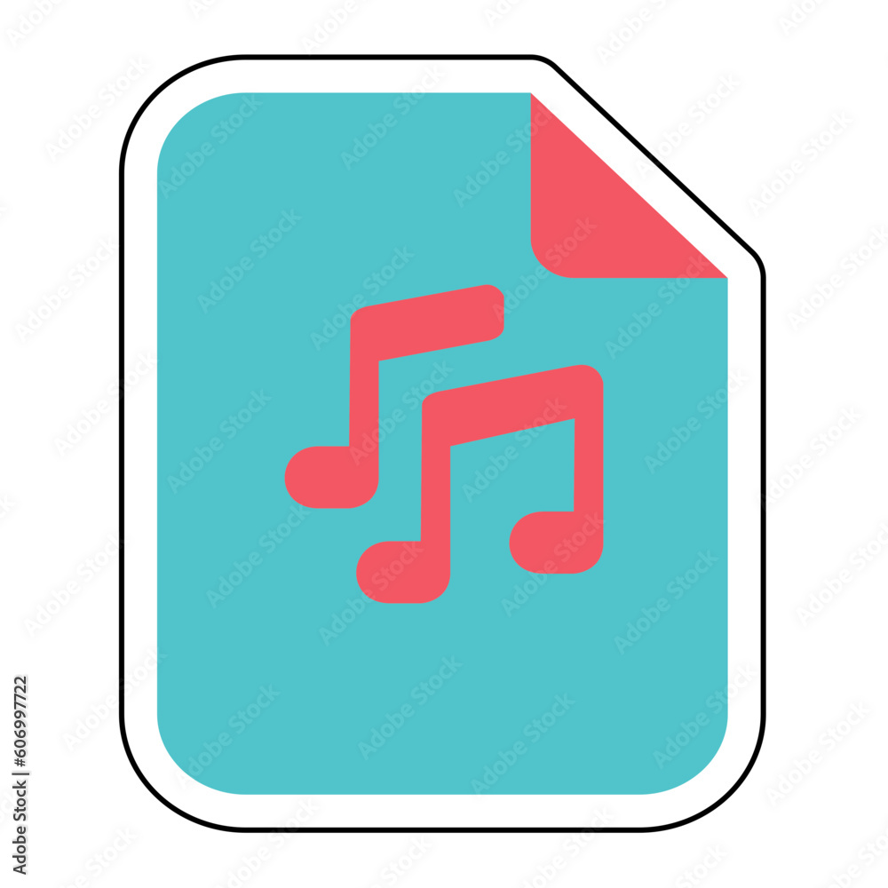 Sticker MUSIC LIRYC design vector icon design vector line icon svg Sticker MUSIC LIRYC design vector icon design vector line icon svg