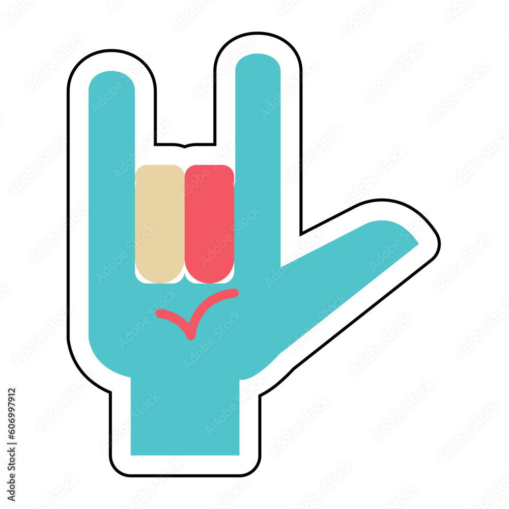 Sticker ROCK MUSIC design vector icon design vector line icon svg Sticker ROCK MUSIC design vector icon design vector line icon svg