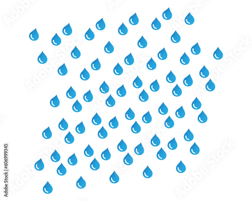 Drop Background Pattern Clear blue Water drop with circular bubble background 
