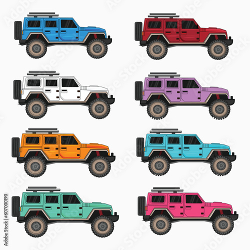 jeep model vector design