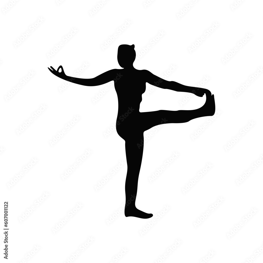 Collection Of Yoga Day Silhouettes For Design Elements Templates