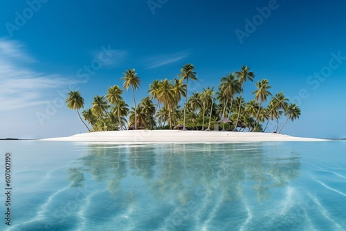 Serenity on Maldives: A Romantic Island Escape, Generative AI