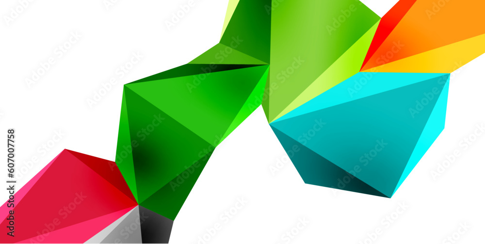 3d low poly triangle design elements 3d low poly triangle design elements