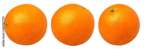Orange fruit isolated, Orange fruit macro studio photo, transparent png, collection, PNG format, cut out.