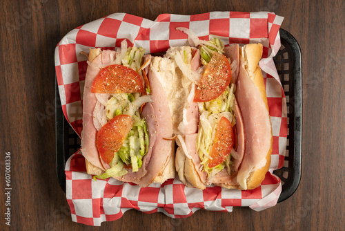 Italian hoagie sandwich 