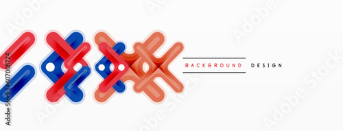 Cross line background minimal geometric template. Design for wallpaper, banner, background, landing page, wall art, invitation, prints, posters