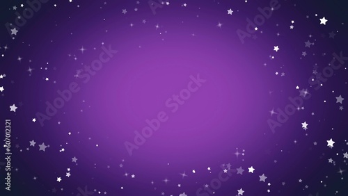 Purple glitter sparkles background with stars
