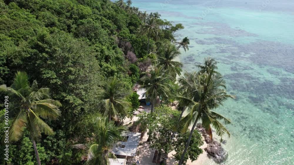 Karimun Jawa Island, tropical beach with small waves beach Karimun Jawa Island, tropical beach with small waves beach