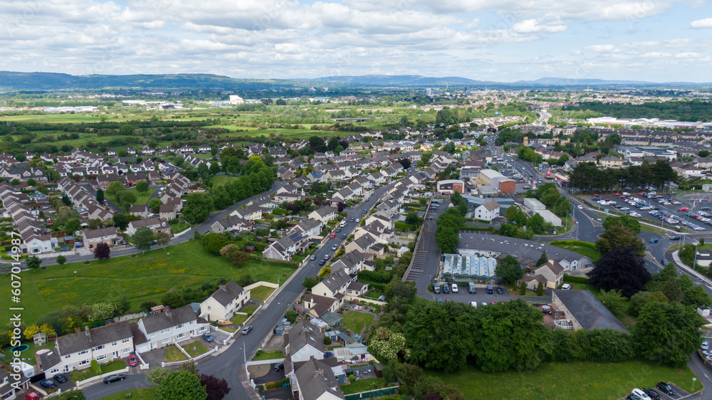 limerick city skyline Ireland. beautiful limerick urban cityscape over the river Shannon on a sunny day with blue skies. limerick city skyline Ireland. beautiful limerick urban cityscape over the river Shannon on a sunny day with blue skies.