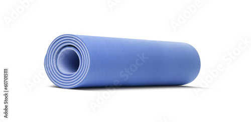 Mat for fitness isolated on a transparent background