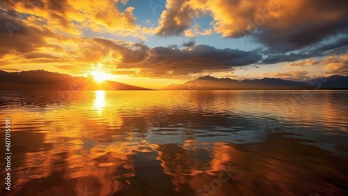Golden hour beauty: Images capture the warm and breathtaking colors of sunsets, creating a sense of tranquility and awe. Generative AI
