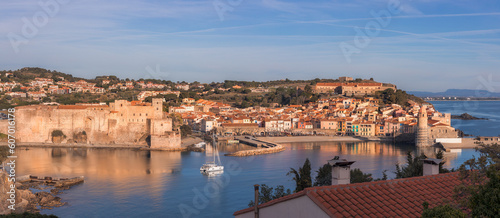 Panoramic view of Collioure, France