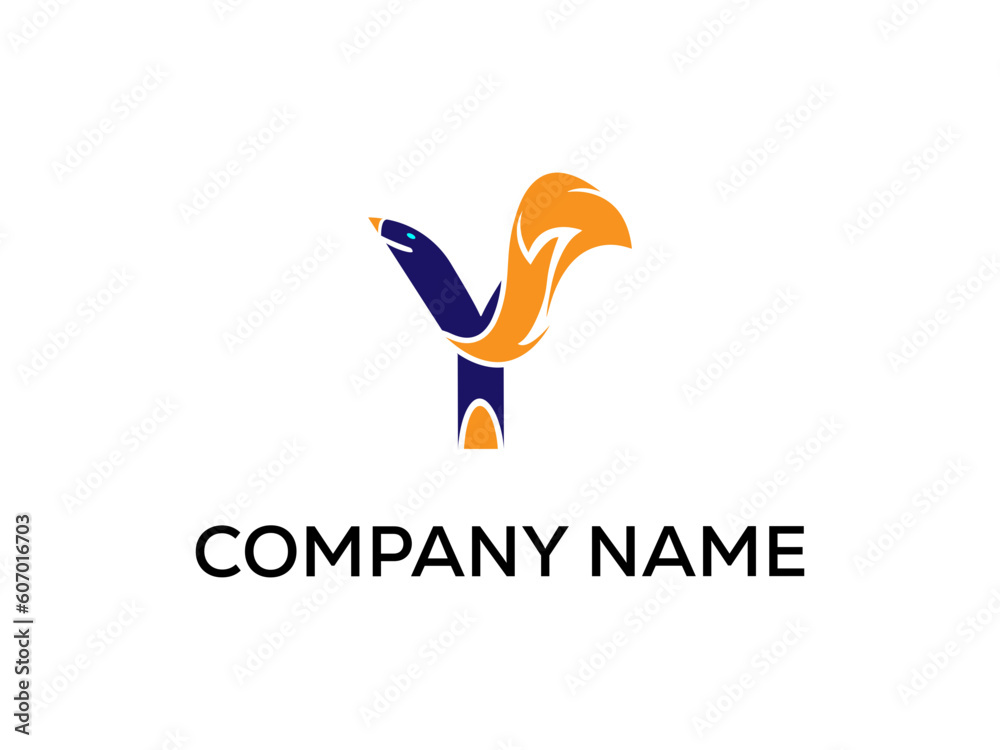 Obraz premium Vector abstract logo and branding fox logo design templates in trendy linear minimal style. Perfect logo for business related to industry. creative logo design vector template.