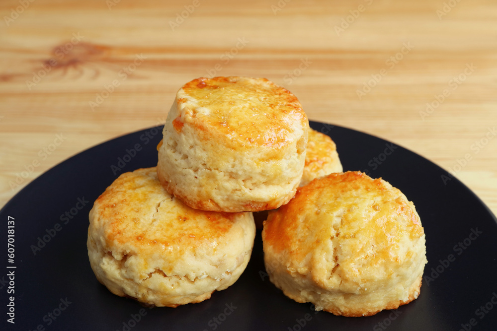 Fototapeta premium Heap of Delectable Homemade Candied Orange Zest Scones