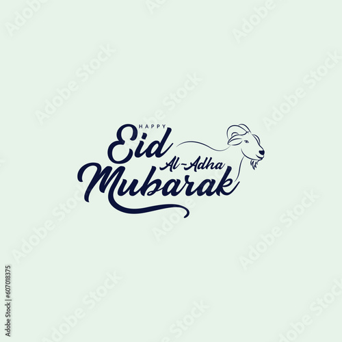 Eid Al Adha mubarak with cute sheep animal, The holiday occurs after the culmination of the annual Hajj. Feast of the Sacrifice. 