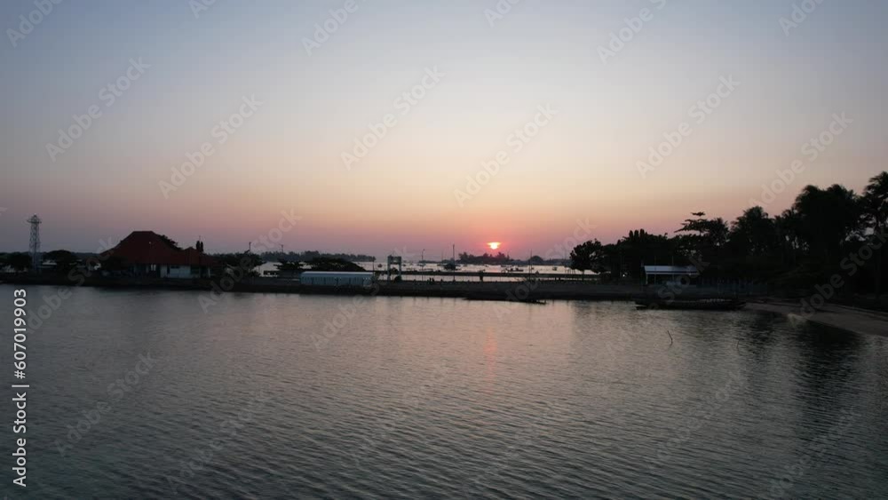 Sunrise with tropical beach in Karimun Jawa island
Sunrise with tropical beach in Karimun Jawa island