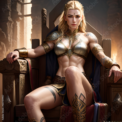 AI generated viking warrior queen Lagertha