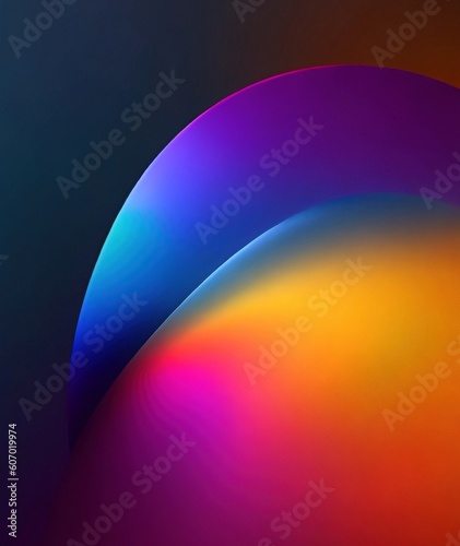 Abstract Background with Vibrant Colors and Fluid Shapes with Generative AI technology