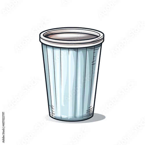 Wallpaper Mural Generative AI Reusable coffee cup and disposable cup - zero waste concept illustration. Sustainable lifestyle, reduce plastic, ecological concept. illustration in cartoon style Torontodigital.ca