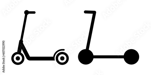 Scooter icons set simple design