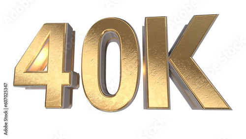 gold number 40k photo