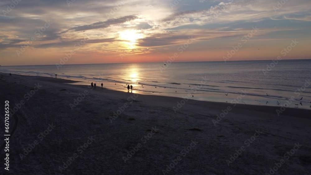 Beautiful horizon of the sea during the sunset Beautiful horizon of the sea during the sunset