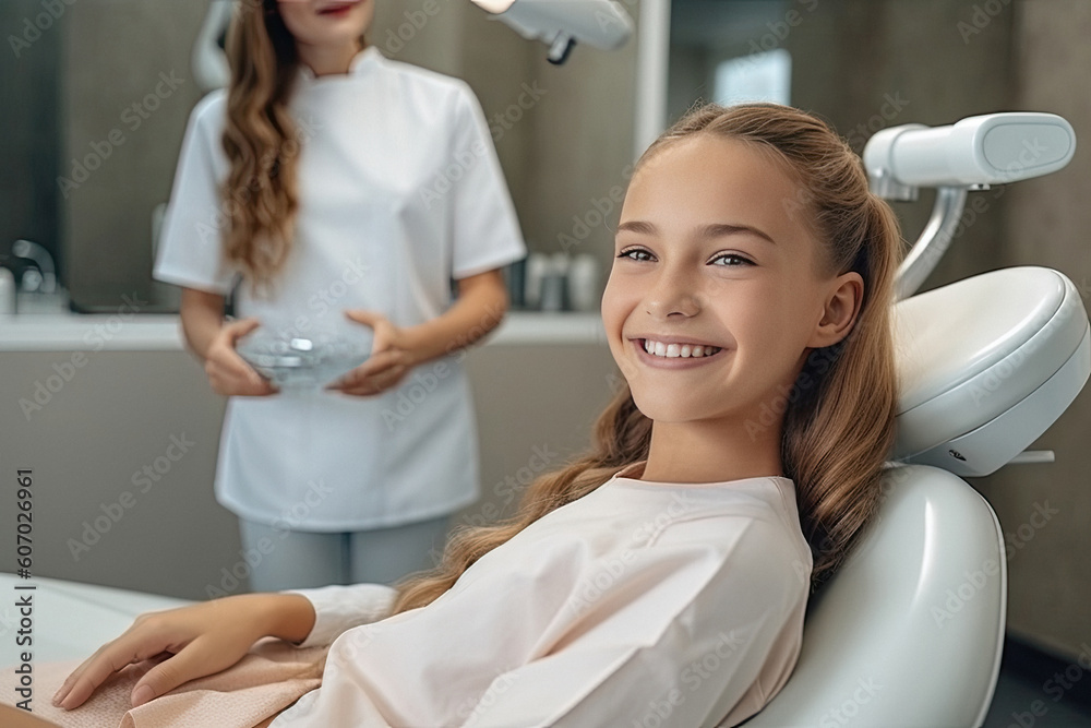 Children's dentistry for healthy teeth and beautiful smile created with Generative AI technology Children's dentistry for healthy teeth and beautiful smile created with Generative AI technology