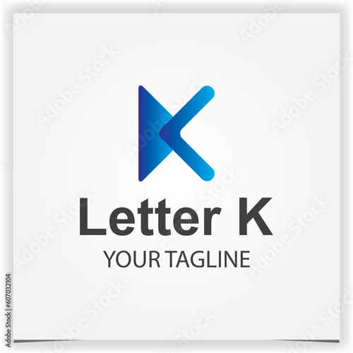 letter k gradient modern logo premium elegant template vector eps 10